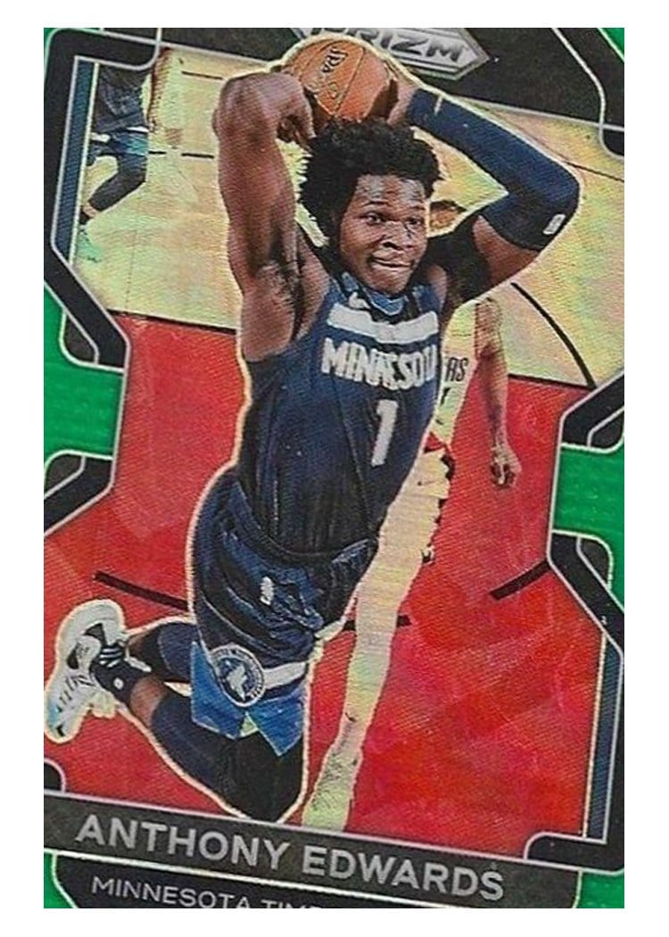 2021-22 Panini Prizm Base Set Anthony Edwards #37 card