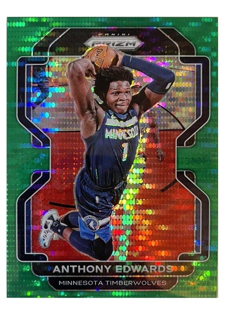 2021-22 Panini Prizm Base Set Anthony Edwards #37 card