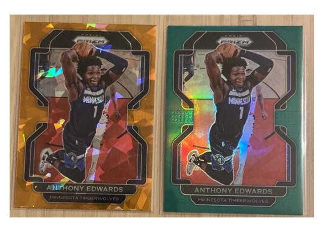 2021-22 Panini Prizm Base Set Anthony Edwards #37 card