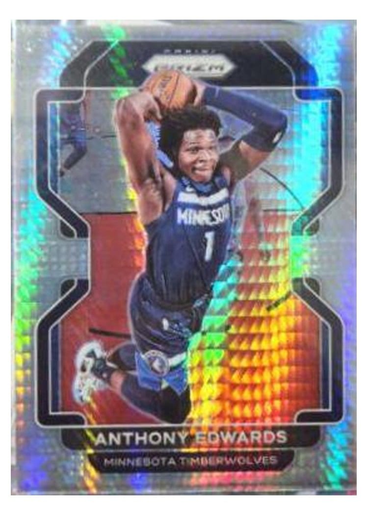 2021-22 Panini Prizm Base Set Anthony Edwards #37 card