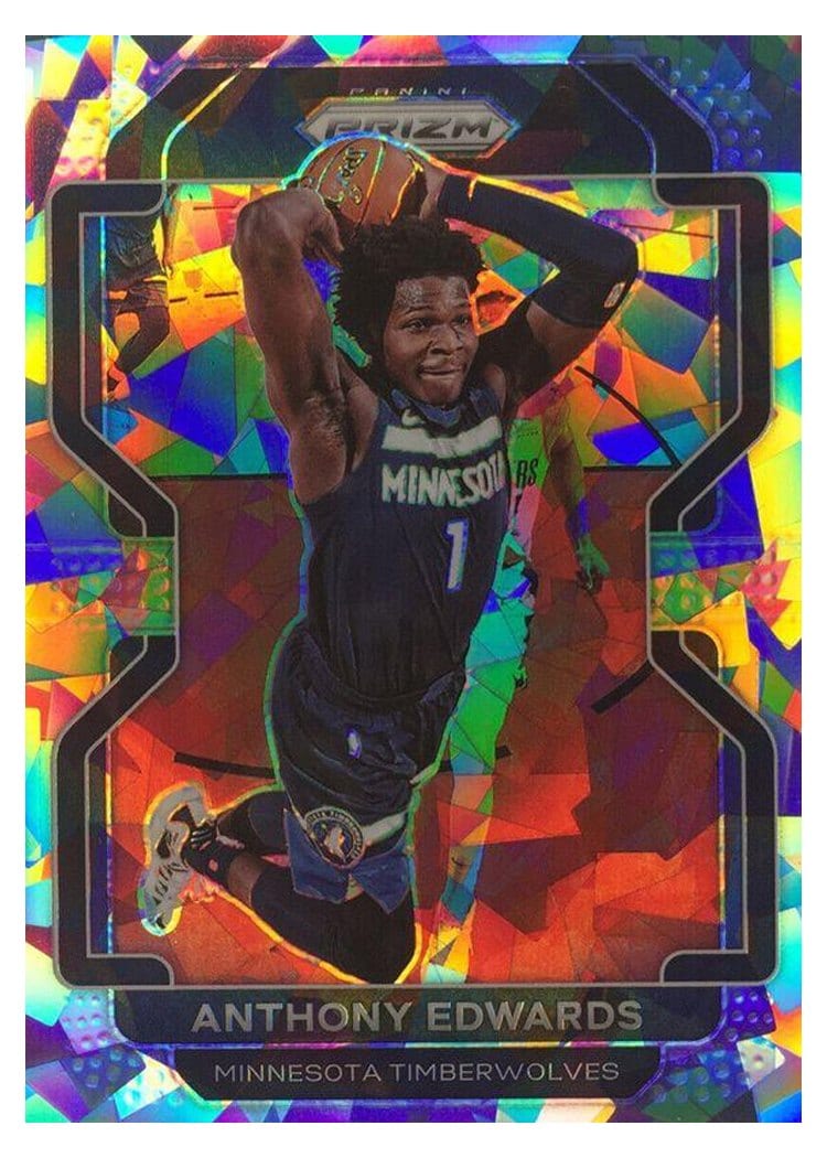2021-22 Panini Prizm Base Set Anthony Edwards #37 card