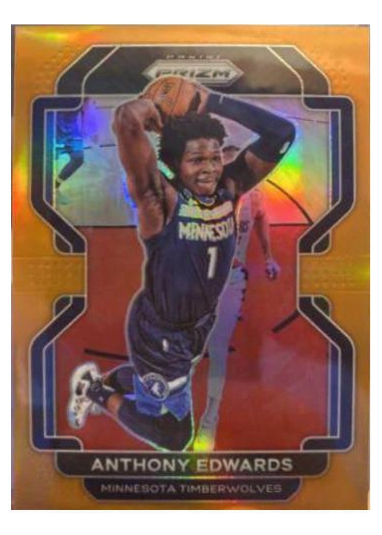 2021-22 Panini Prizm Base Set Anthony Edwards #37 card