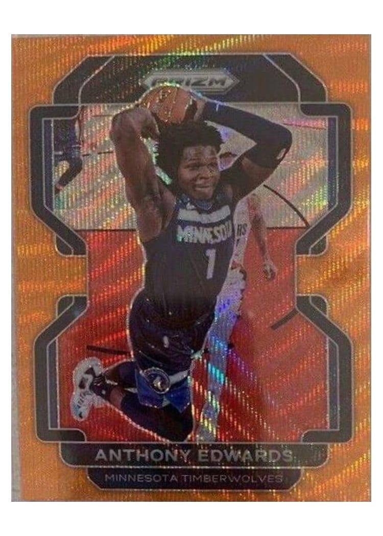 2021-22 Panini Prizm Base Set Anthony Edwards #37 card