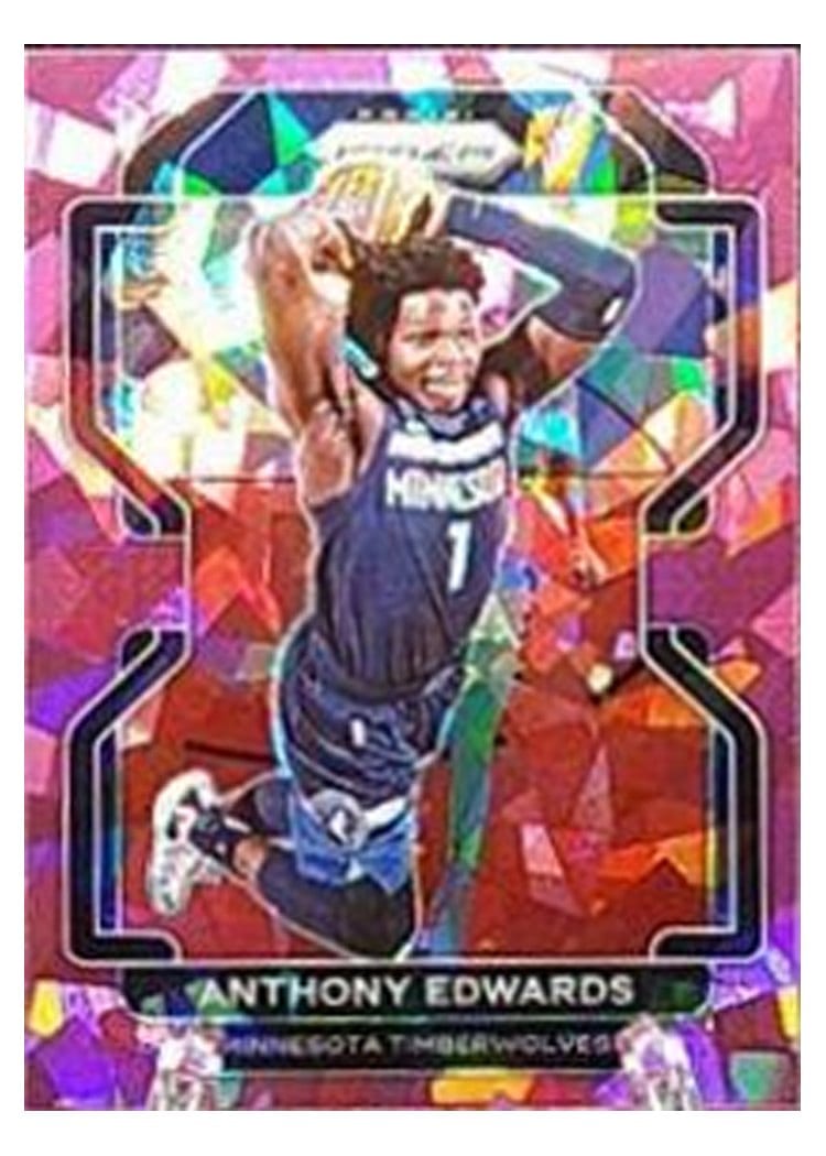 2021-22 Panini Prizm Base Set Anthony Edwards #37 card