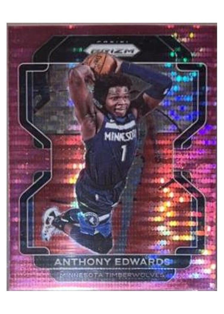 2021-22 Panini Prizm Base Set Anthony Edwards #37 card