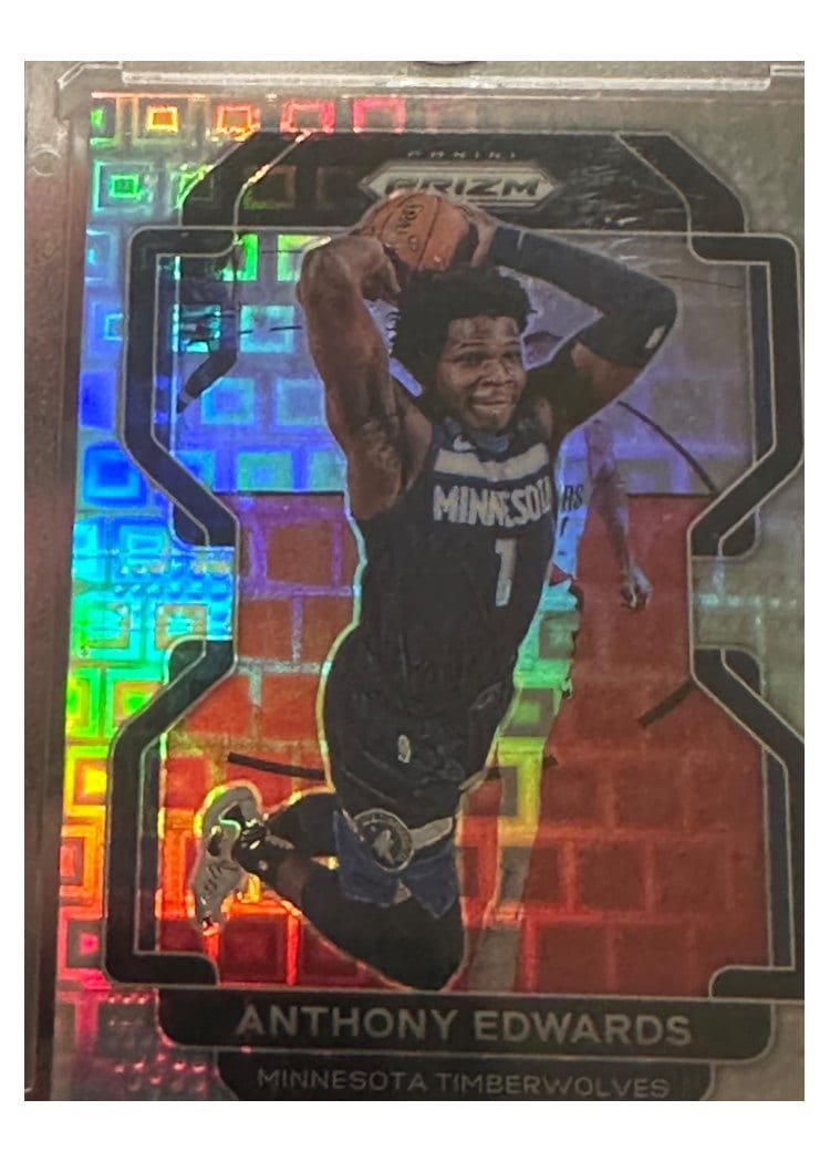 2021-22 Panini Prizm Base Set Anthony Edwards #37 card