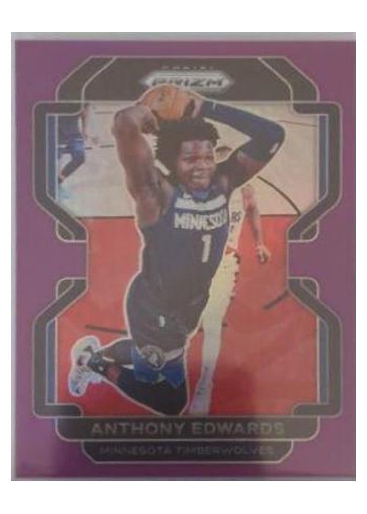 2021-22 Panini Prizm Base Set Anthony Edwards #37 card