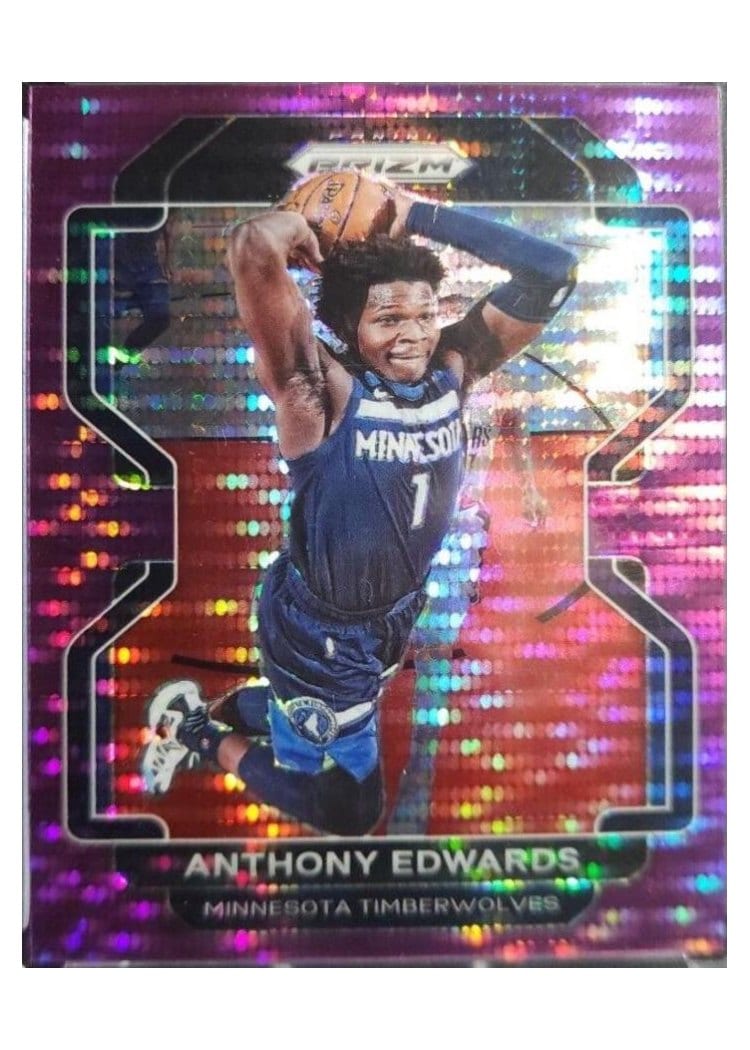 2021-22 Panini Prizm Base Set Anthony Edwards #37 card