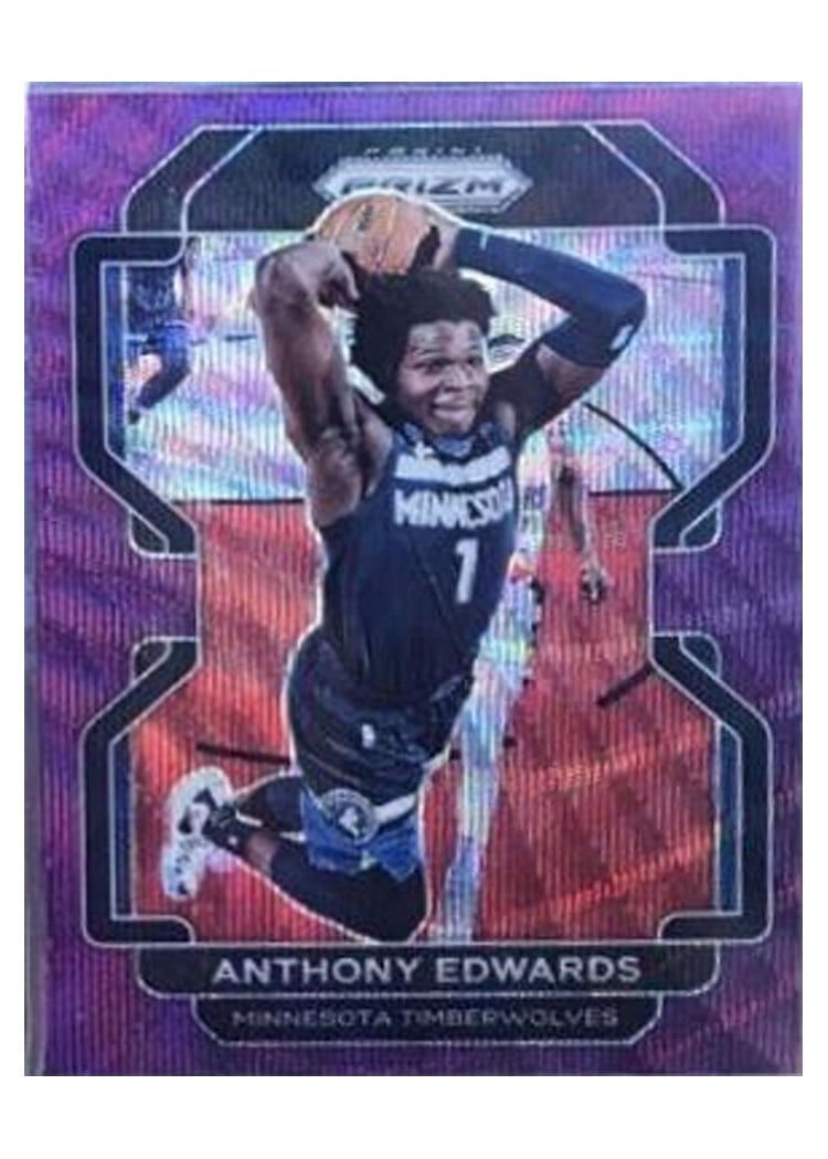 2021-22 Panini Prizm Base Set Anthony Edwards #37 card