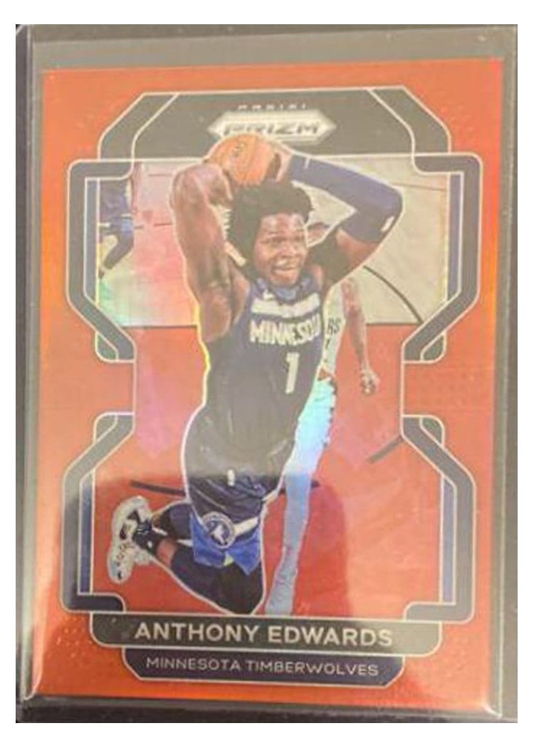 2021-22 Panini Prizm Base Set Anthony Edwards #37 card