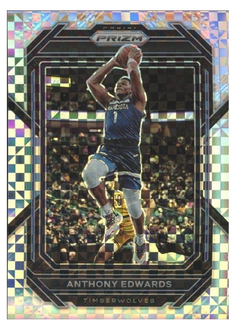 2022-23 Panini Prizm Base Set Anthony Edwards Lucky Envelopes Prizm #56 card