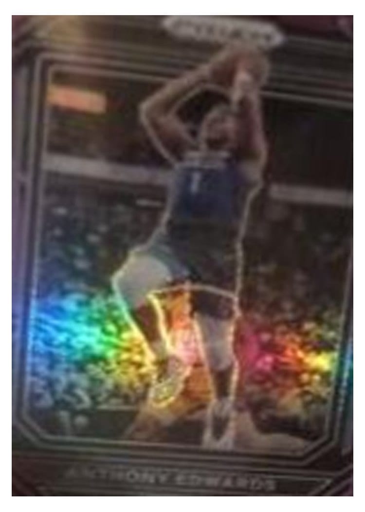 2022-23 Panini Prizm Base Set Anthony Edwards Purple Prizm #56 card