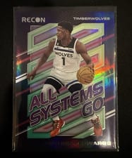 2022-23 Panini Recon All Systems Go Anthony Edwards #6 card