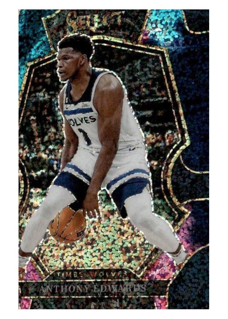 2022-23 Panini Select Base Set Anthony Edwards Cosmic Prizm #146 card
