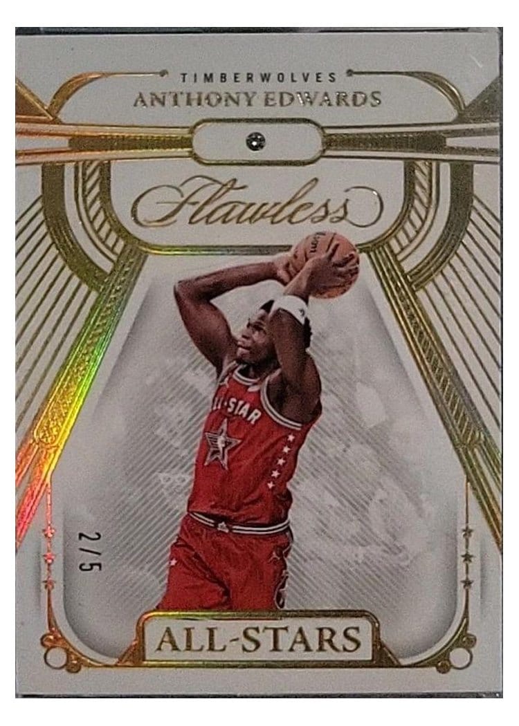 2023-24 Panini Flawless All-Stars Anthony Edwards #121 card