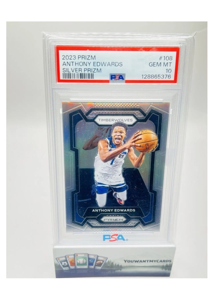 2023-24 Panini Prizm Base Set Anthony Edwards #108 card