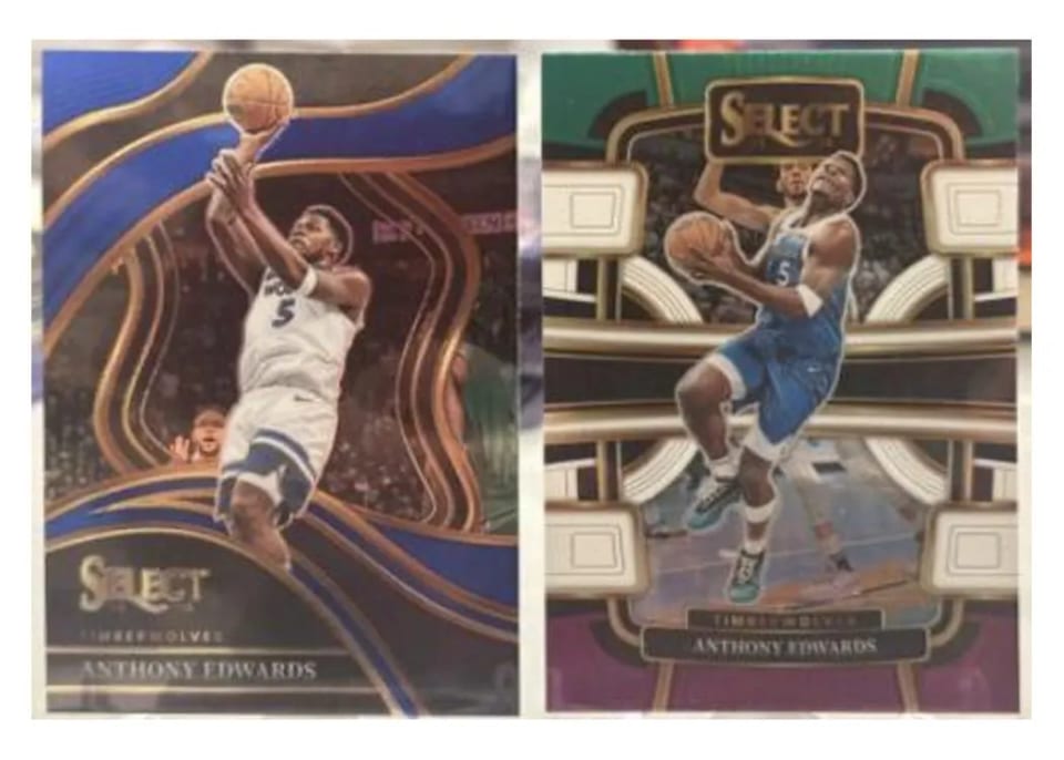 2023 Panini Select Anthony Edwards #237 card
