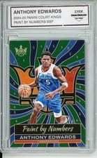 2024-25 Panini Court Kings Paint by Number Anthony Edwards #18 card