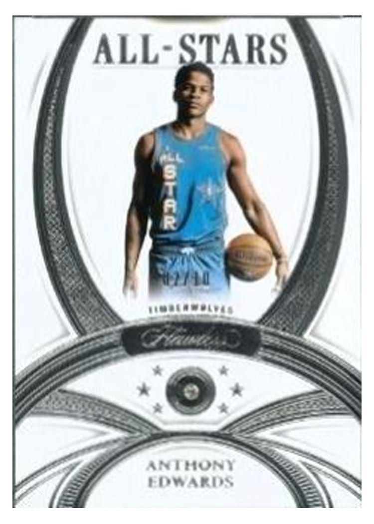 2024-25 Panini Flawless Base Gems Anthony Edwards #132 card