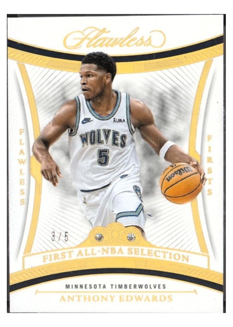 2024-25 Panini Flawless Base Gems Anthony Edwards #149 card