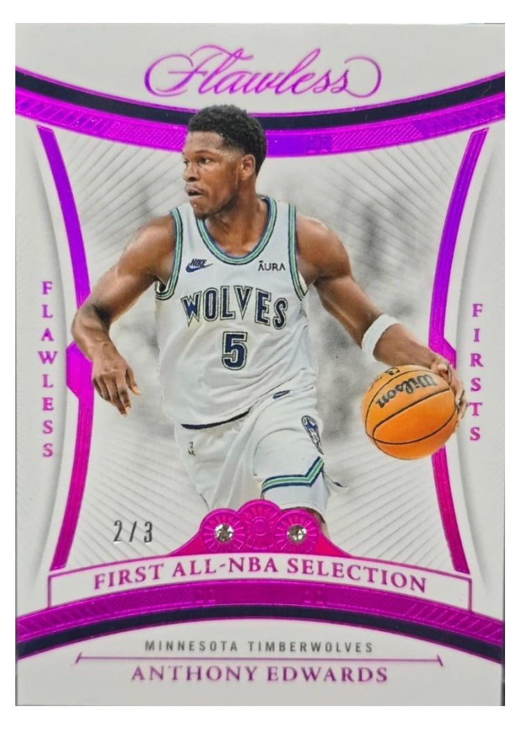 2024-25 Panini Flawless Base Gems Anthony Edwards #149 card