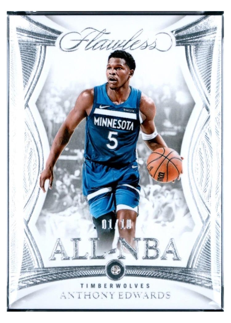 2024-25 Panini Flawless Base Gems Anthony Edwards #189 card
