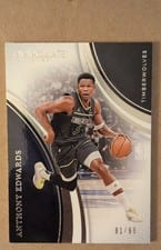 2024-25 Panini Immaculate Collection Clutch Time Signatures Set Anthony Edwards #1 card