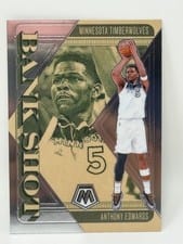 2024-25 Panini Mosaic Bank Shot Anthony Edwards #17 card