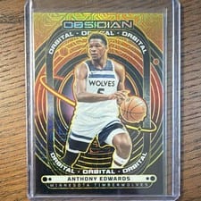 2024-25 Panini Obsidian Orbital Anthony Edwards #1 card