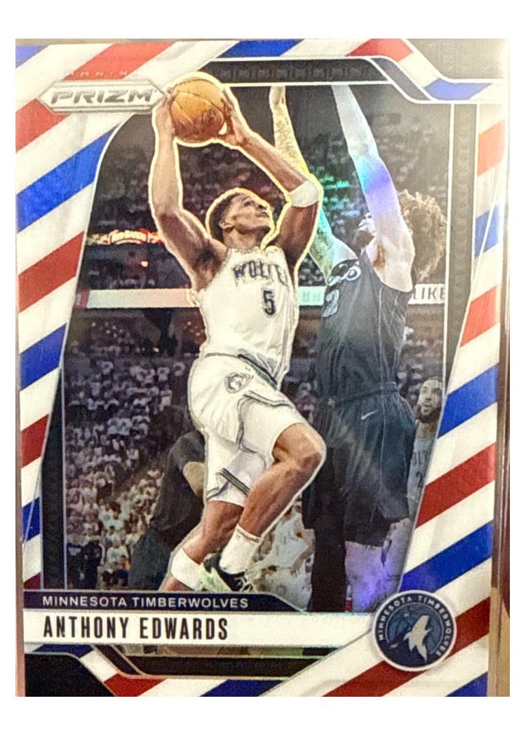 2024-25 Panini Prizm Base Set Anthony Edwards #100 card