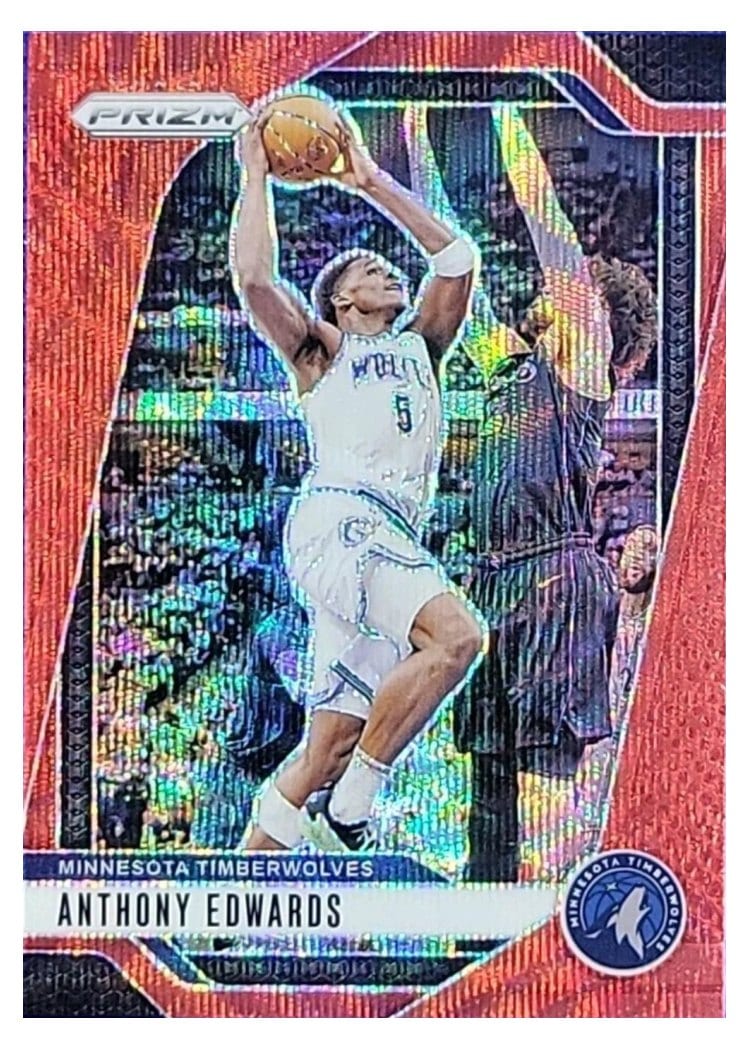 2024-25 Panini Prizm Base Set Anthony Edwards #100 card
