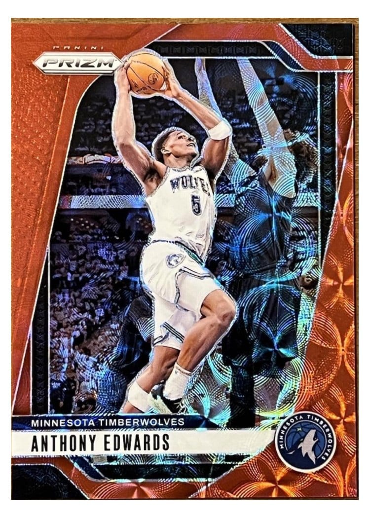 2024-25 Panini Prizm Base Set Anthony Edwards #100 card