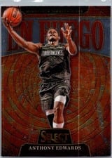 2024-25 Panini Select En Fuego Anthony Edwards #3 card
