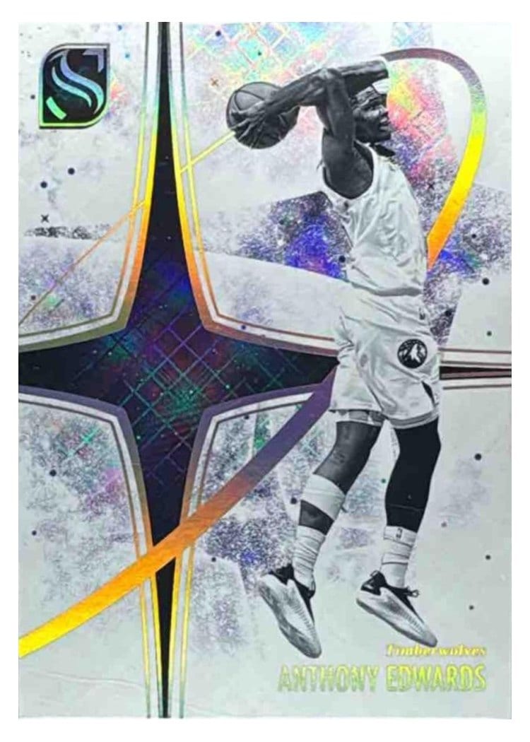 2024-25 Panini Silhouette White Night Anthony Edwards #25 card