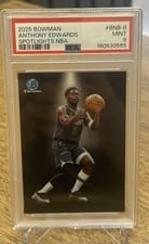 2025-26 Bowman Bowman Spotlights NBA Anthony Edwards #BNB-8 card