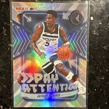 2025-26 NBA Hoops Pay Attention Anthony Edwards #PA-1 card