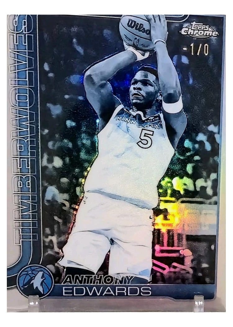 2025 Topps Chrome Anthony Edwards #151 card