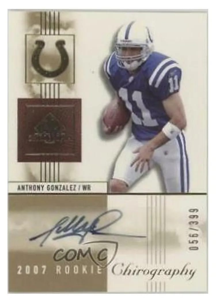 2007 SP Chirography Anthony Gonzalez Autograph #108 card