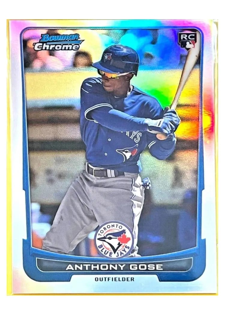 2012 Bowman Chrome Draft Anthony Gose #52 card