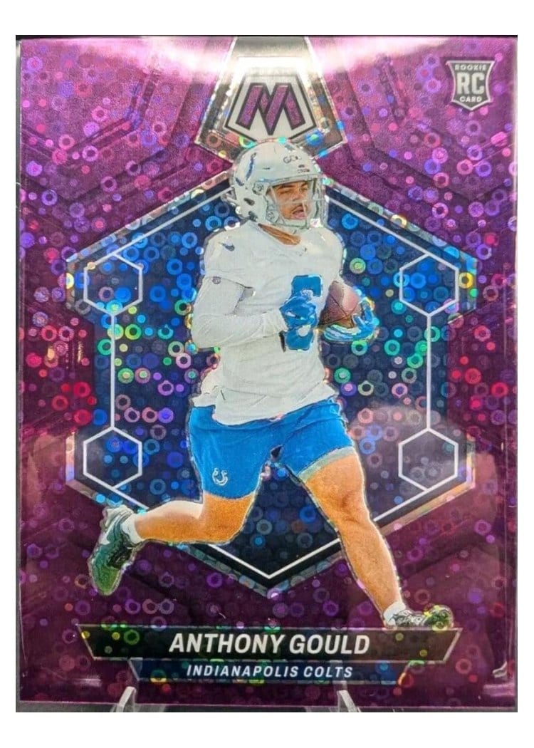 2024 Panini Mosaic Base Set Anthony Gould No Huddle Purple #391 card