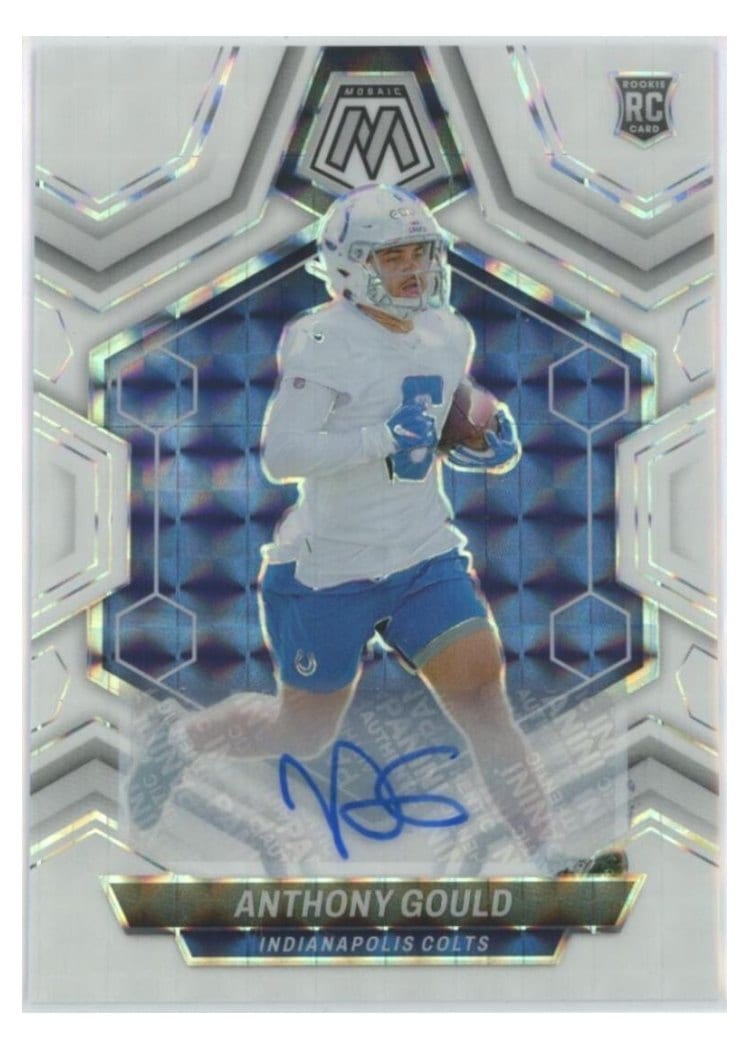 2024 Panini Mosaic Base Set Anthony Gould Autograph White #391 card