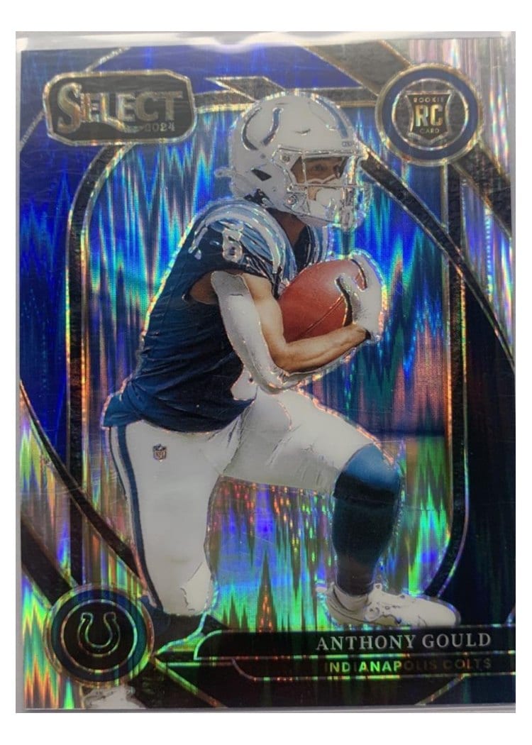 2024 Panini Select Base Set Anthony Gould Black Blue Prizm Shock #206 card