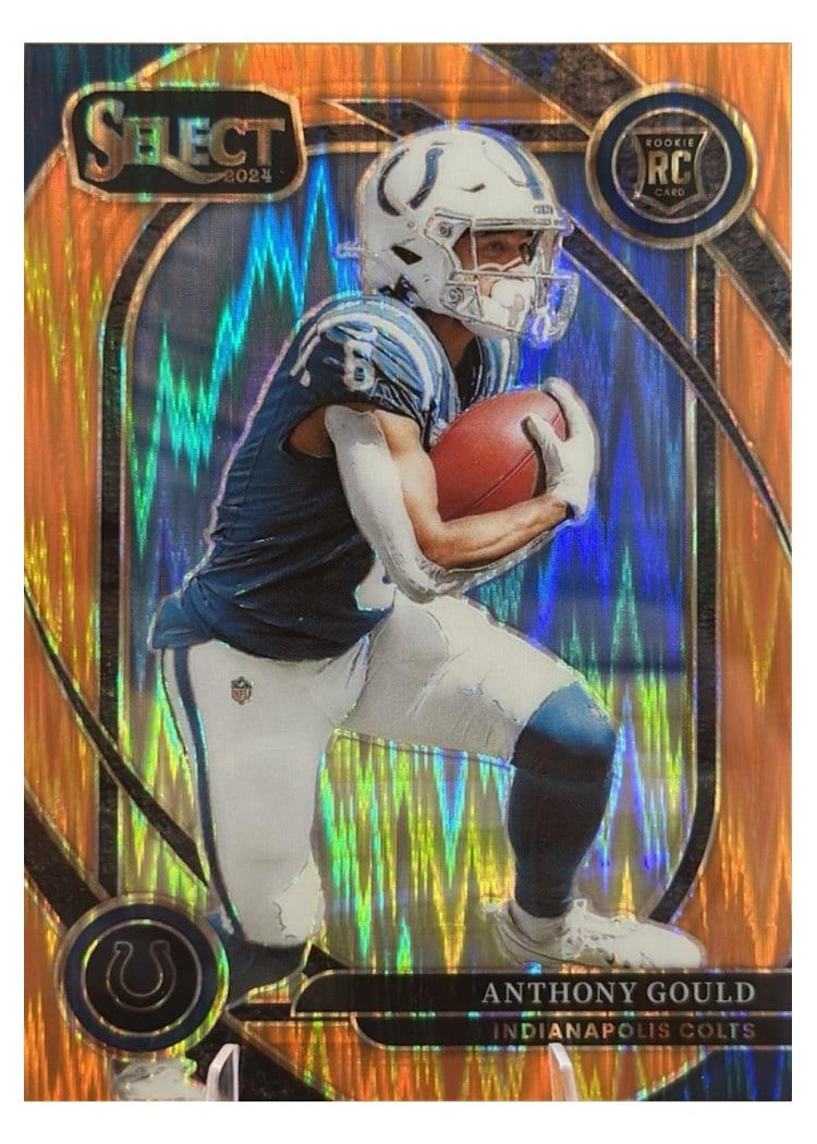 2024 Panini Select Base Set Anthony Gould Orange Prizm Shock #206 card