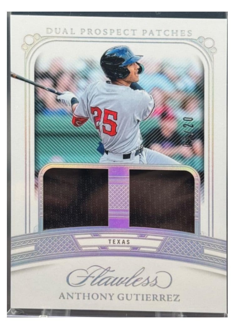 2024 Panini Flawless Dual Prospect Patches Anthony Gutierrez #DP-AG card