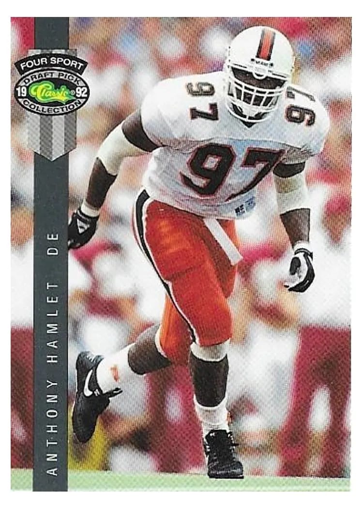 1992 Classic 4 Sport ANTHONY HAMLET #139 card
