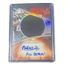 2025 Bowman University Best Prospect Jumbo Relic Autographs Refractor Anthony Hankerson #JRA-AH card