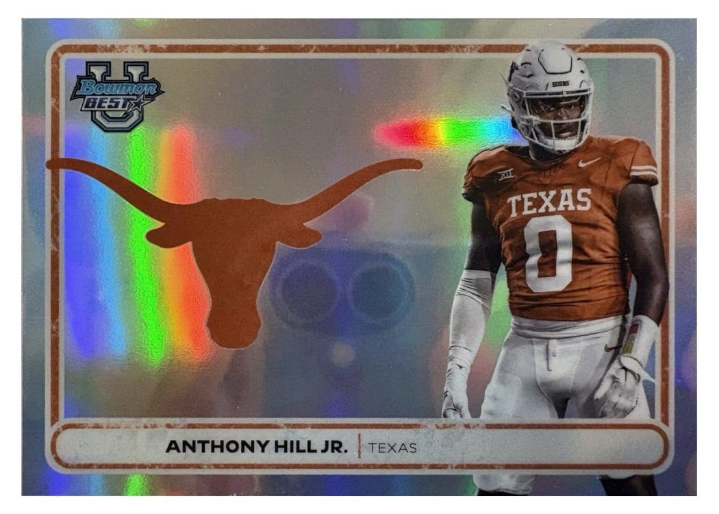 2025 Bowman University Best Campus Crests Refractor Anthony Hill Jr. #CC-8 card