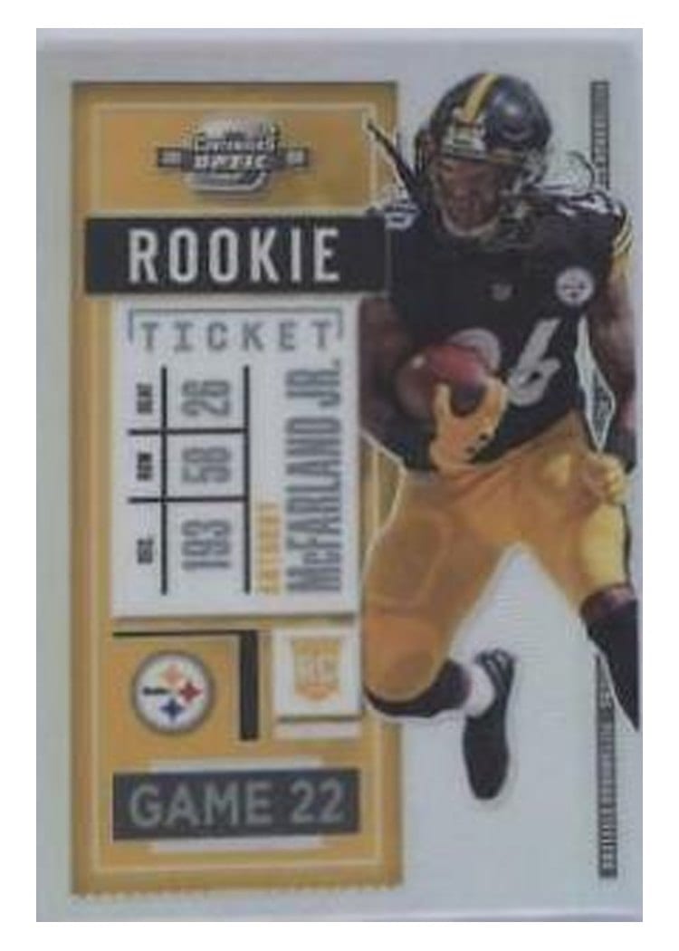2020 Panini Contenders Optic Base Set Anthony McFarland Jr #60 card