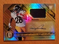2020 Panini Gold Standard Rookie Jersey Autographs Anthony McFarland Jr #238 card