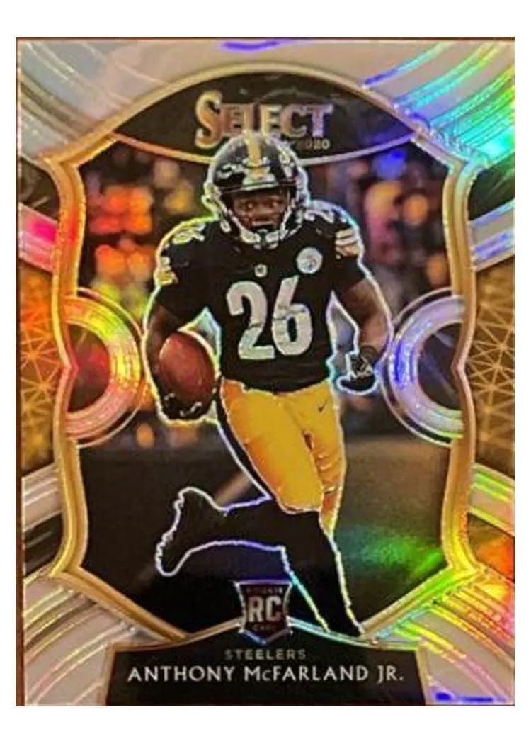 2020 Panini Select Base Set Anthony McFarland Jr Silver Prizm #81 card